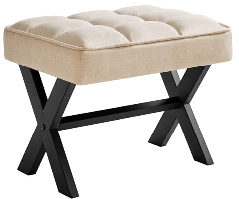 IBUYKE 31cm Fußlehne, Quadrat Bettwäsche Stufen Hocker, Bettwäsche WBD011Y