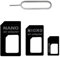 3 in 1 Nano SIM Karten Adapte, Komplettes Adapter Set für Nano-SIM auf Micro-SIM auf SIM, mit Simnadel Eject Pin, SIM-Karten-Adapter-Set für Smartphones, Handys und Tablets