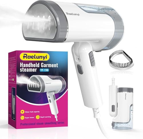 Raelunyi Plancha Vertical Vapor, Potente Plancha Vapor, Diseño Plegable y Portátil, Calentamiento Rápido, Adecuado para Casa y Viaje, Ideal para Varios Tejidos