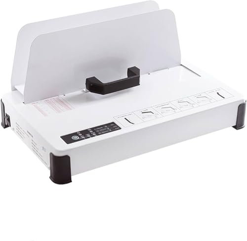 FJYAWEN Elektrisches Heißschmelzbindegerät, Thermobindegerät, Binden Bis Zu 50 Mm Dicke, 3 Einstellungen, Für A3/A4/A5/A6-Dokumente