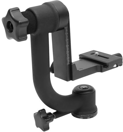 Testa di treppiede panoramico a 360 gradi, in metallo, professionale, resistente, portata 20 kg, per fotocamere in miniatura, teleobiettivo, fotocamere DSLR