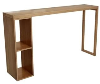 Bartabeller Träbarbord med barhöjd och robust ram, rektangulärt bänkbord for kök, matsal, vardagsrum Bar Bordets Högbord(160 * 40 * 105cm)