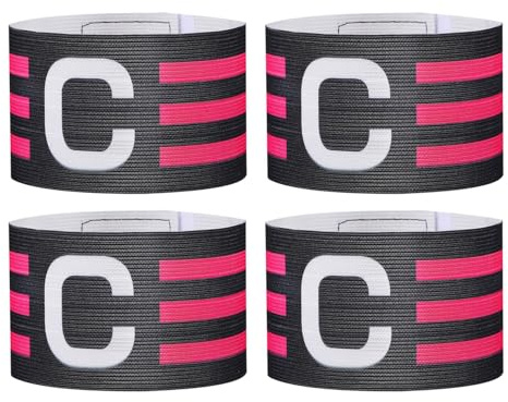 OFFSCH 4 Piezas Brazalete para Entrenamiento de fútbol Bandas del Capitán Arm para el fútbol