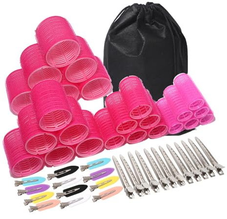 Set Bigodini Per Capelli Da 6 Con Clip in Metallo Saloni Styling Da Lunghi a Corti Eventi Formali Kit Bigodini Acconciature Rapide