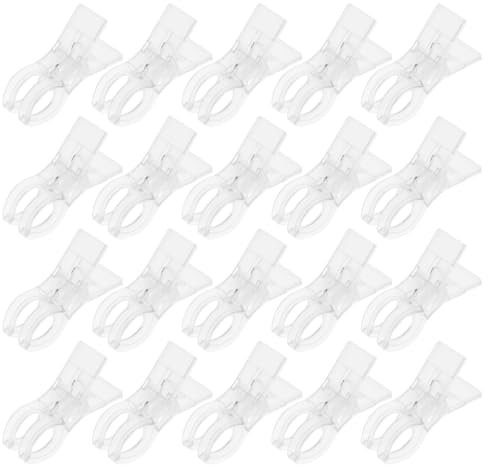 SOIMISS Balloon Clips Smooth Burrfree Surface 20pcs Heavy Duty 3.5 Inch Plastic with Reinforced Spring Mechanism for Balloon Garland and Fabric Arch Designs for Birthday Crafts and Photo