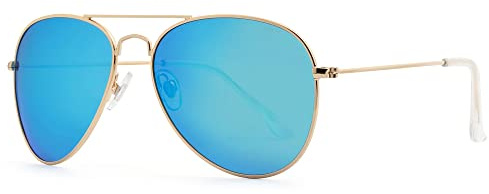 JOOX Polarized Aviator Sunglasses for Women Men, UV400 Protection Lens and Lightweight Metal Pilot Frame