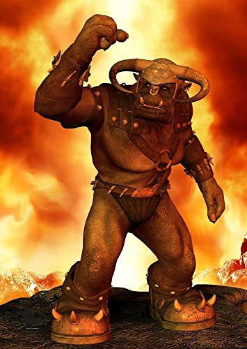 10x Stronghold Fantasyauflage - Ork II - 42 x 59 cm - wasserabweisend/reißfest, Poster, Plakat, Zielscheibe für Pfeil und Bogen