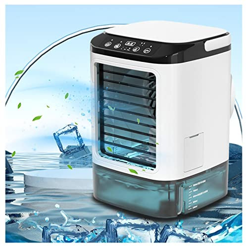 VVLXRIC Rinfrescatore D Aria Portatile USB 3 velocità Condizionatore Portatile Mini Ventilatore del Condizionatore d'Aria Silenzioso Aria Condizionata Mobile per Casa,Ufficio,Dormitorio