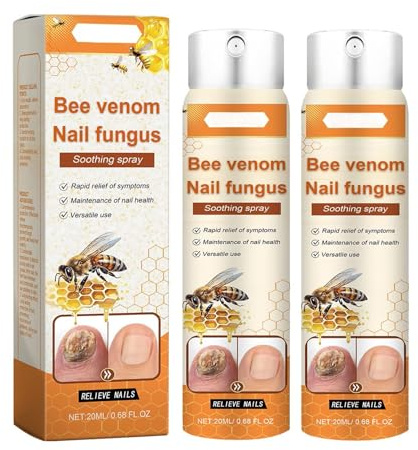 Serum de tratamiento de uñas de veneno de abeja para uñas de manos y pies, defensa de las uñas, veneno de abeja, suero de tratamiento, cuidado de uñas, enriquecido con spray para pies y salud de uñas
