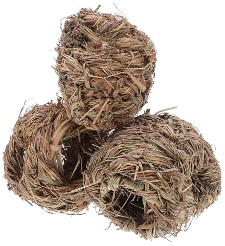 SHINEOFI Nid de Hamster en Plastique Couleur Café, Lot de 3 Pièces, Maison Adorable et Cachette Amusante pour Gerbils et Chinchillas en Cage