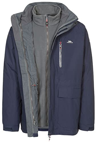 Trespass Edgewater II - Chaqueta impermeable 3 en 1 con forro polar interior extraíble