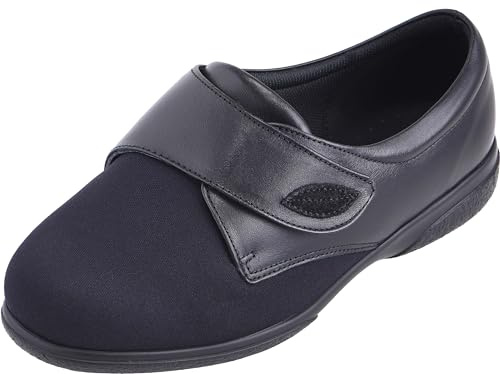 Cosyfeet Karena - Black - 4-6E Width - Extra Wide Women's Shoes
