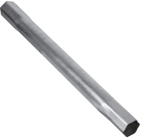 Maclean MCTV-931 Stackable Antenna Mast Pole TV Surveillance Sensor Heavy Duty Galvanized Steel with the Possibility of Extension Diameter 40mm Thickness 1.5mm Length 50 cm