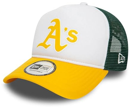 New Era MLB A-Frame Trucker Cap Oakland Athletics Yellow