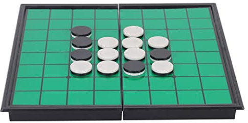 Othello Juego de mesa plegable portátil Othello Reversi Othello Juego de mesa de estrategia Green Othello Game Folding Reversi Othello Board Reversi Othello Juego de mesa de estrategia Portable Revers
