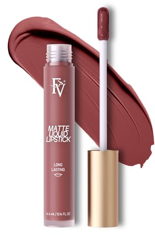FV Matte Liquid Lipstick, Long Lasting & Highly Pigmented, No Transfer & Waterproof, Smudge Proof Lipstick for Women, Vegan & Cruelty-free, Seductress-Matte