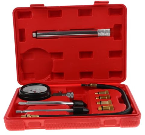 Mikinona 1 Satz Manometer für Autos und Motorräder Autokompressionsprüfer Zylinderdruckmesser Reparaturwerkzeuge für Autos Kompressionsmesser werkzeuge Aluminiumlegierung