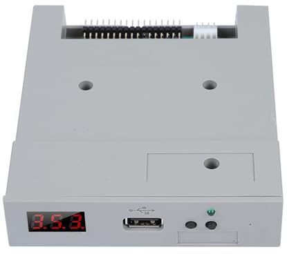 Zoeyilan USB Floppy Drive, Drive Emulator, 3.5in SSD Floppy Drive Emulator, SFR1M44‑U100 1.44MB Floppy Disk Drive, Plug and Play for Industrial control equipment
