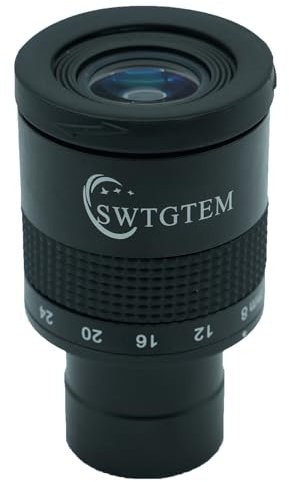 Telescope Ocular Zoom, 1.25 Inch 8-24 mm Zoom Eyepiece 40°-60° Field of View, 17-22 mm Eye Relief, FMC 9 Element 6 Group Telescope Accessories for Astronomical Telescopes Planet Moon Astronomical