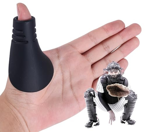 BOXOB Thumb Guard for Baseball & Softball, Silicone Softball Thumb Protector Protective Shield Catching Training Gear Glove Liner Accessory for Hand Injury Prevention (Kid Size)