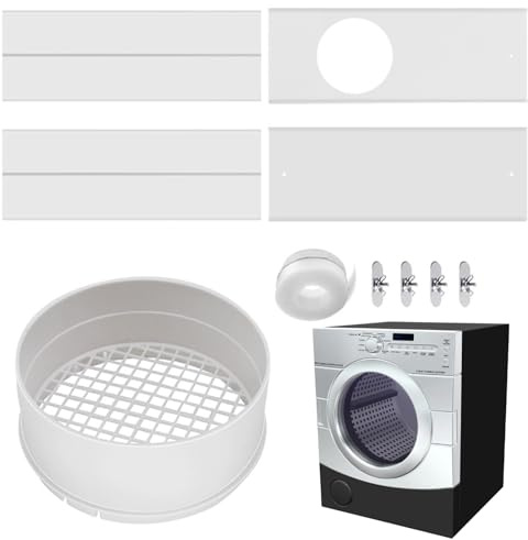 di ventilazione 'asciugatrice per interni - Pannello di tenuta dello sfiato della finestra scorrevole, connettore per tubo flessibile, kit di per filtro lanugine | Installazione