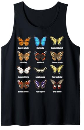 Types de Papillons, Tableau des espèces de Papillons Débardeur