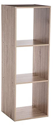 5 five simply smart JJA Etagère en Panneaux de Particules 3 Cases Mix'n Modul 138907 L. 34,4 x P. 32 x H. 100,5 cm Bois