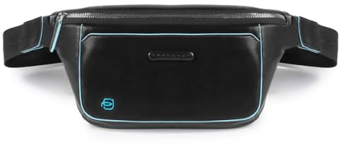Piquadro Herren Marsupio in Pelle Reisezubehr-Brieftasche, Schwarz