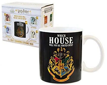 Harry Potter, Plastique, KL86071 Heat-Change Tasse Maisons [325 ML], Multicolore