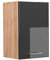 Vicco Hängeschrank R-Line, hängender Küchenschrank, Anthrazit Hochglanz/Goldkraft Eiche, 40 cm