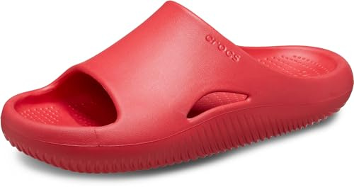 Crocs Unisex Adult Mellow Recovery Slides, Varsity Red, 5 Women/3 Men