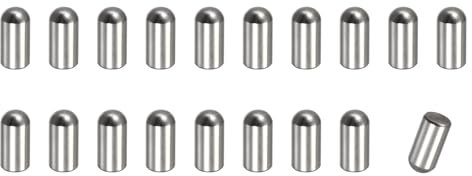 sourcing map 8x15mm Dowel Pins, 20pcs 304 Stainless Steel Round Head Flat Chamfered End Dowel Pin Bunk Bed Pins Shelf Pegs Support Shelves Fasten Elements