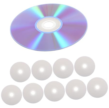 LRXIYODE Disques DVD Vierges Haute Capacité Gravure Informatique Lot de 10 en Plastique pour Sauvegarde de Données et Enregistrements Audio
