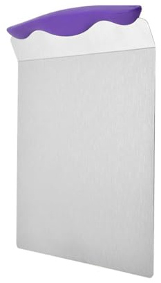 HEALEEP Pala para Tartas de Acero Inoxidable, Espátula para Transferencia de Pasteles y Pizza, Herramienta de Cocina Ligera y Portátil para Repostería y Horno