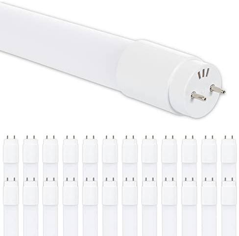 CLAR - Tubo fluorescente LED 120 cm T8 18W, Tubo LED 120cm, Fluorescente Techo, Blanco Frío 6500ºk (Pack 25)