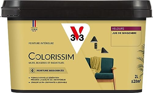 V33 Peinture multi-supports Colorissim® Jus de gingembre Velours 2L