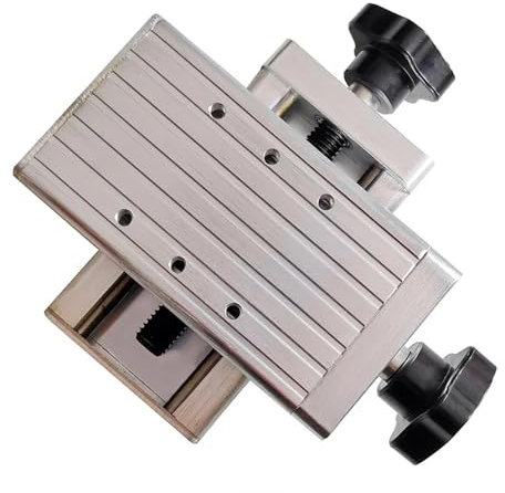 Jieotwice Torche de Soudage Bidimensionnelle Glissière Mobile Support de Torche de Réglage Fin Table Croisée Support pour Pistolet de Soudage Axe Xy Course de Curseur 60mm(A)