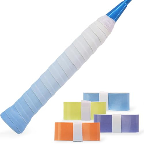 JEYORZY 4pcs Griffband Tennisschläger, Griffband für Federballschläger, Badminton, Squash Schläger, Selbstklebend Griffband, Anti-Rutsch badmintonschläger für Tennis Griffbänder Squash Schläger