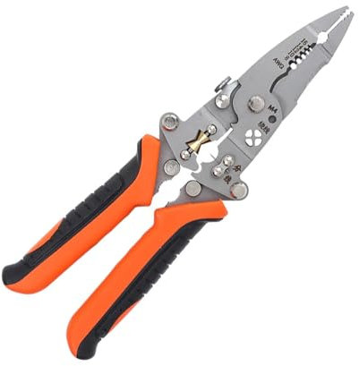 12-in-1 Abisolierzange, professionelle Elektrikerzange, Kabelabisolierzange zum Schneiden von Abisolierzange, Crimpwerkzeug