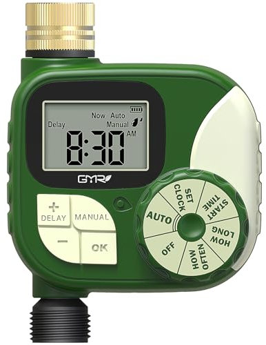 Bewässerungscomputer, Bewässerungsuhr mit LCD-Display, Automatische, Manuell Bewässerungssteuerung, Bewässerungsuhr für den Garten