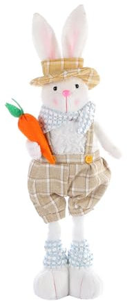 RETUOLWAG Handgemachte Osterdekoration Osterpuppe Kreative Stehpuppe Lovely Plüschtier Desktop Sammlerstück