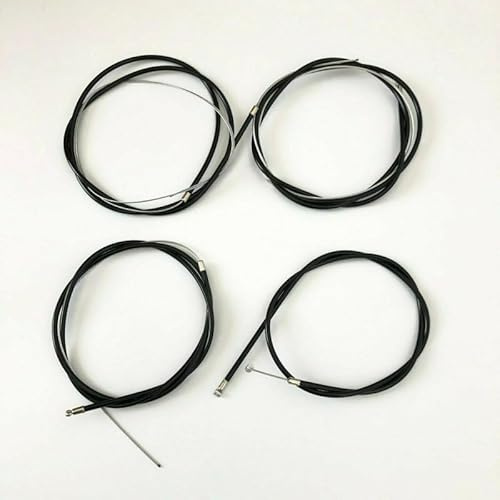 Kit Set Guaine Nere Nero e Cavi Già Tagliate a Misura per Ciclomotore Compatibile Piaggio Ciao C7 Px P Pxv Pv