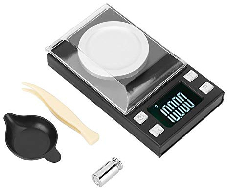 Balance électronique numérique 0,001 G Haute précision Portable Mini LCD Balance électronique numérique pour peser Bijoux Pilule d'or (100 g/0,001 g)