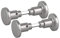 BigDean 2x Aluminium Türgriffe Zimmertürknopf Knopfdrücker silber farbig