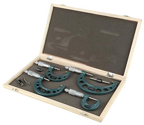 Bügelmessschraube, 0-100 mm Multiuse 4PCS / SET Bügelmessschraube für die Metallbearbeitung für den Präzisionsmechaniker-Werkzeugsatz