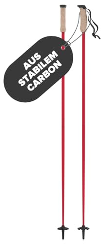 Atomic AMT Carbon skidstavar – högkvalitativa 4 x kolfiberskidstavar – ergonomiskt handtag på staven – justerbar handledsrem – stavar med 60 mm pisttallrikar