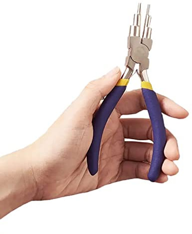 6-in-1 Bügelzange, Drahtschleifenzange, Rundzange, Drahtschneider für DIY-Schmuckherstellung, Perlenstickerei, Formen, Draht, Basteln