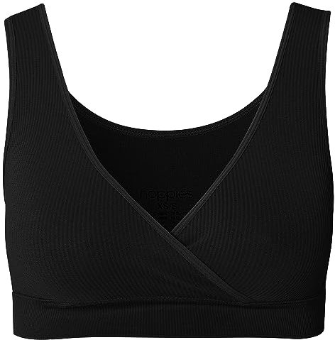Noppies Gayla sömlös utjämning rib cross top, Svart – P090, M/L