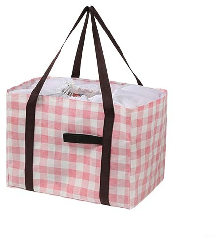 Große Größe Mittagessen Taschen, Isoliertasche, Picknicktaschen, Outdoor Tragbare Picknick Isolierung Tasche mit Isoliertem Picknickkorb AI-Folie, Rosa