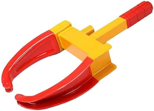 Radschloss Robustes Anhänger-Radschloss aus Stahl, Diebstahlschutz, Unterlegkeil for die meisten Autos, Motorräder, automatische Wegfahrsperre, um Diebe abzuschrecken und Ihr Fahrzeug zu sichern